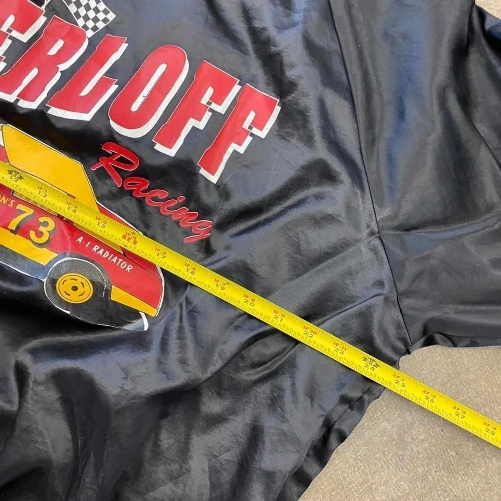 Vintage NASCAR Gerloff Racing 73 "Homer" Satin Auburn Sportswear Jacket Size XL - Picture 7 of 8